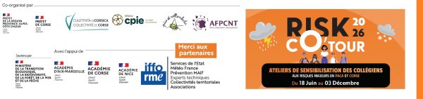 Affiche RISKCO'TOUR 2026 Atelier de sensibilisationdes collégiens du 18 juin au 03 décembre 