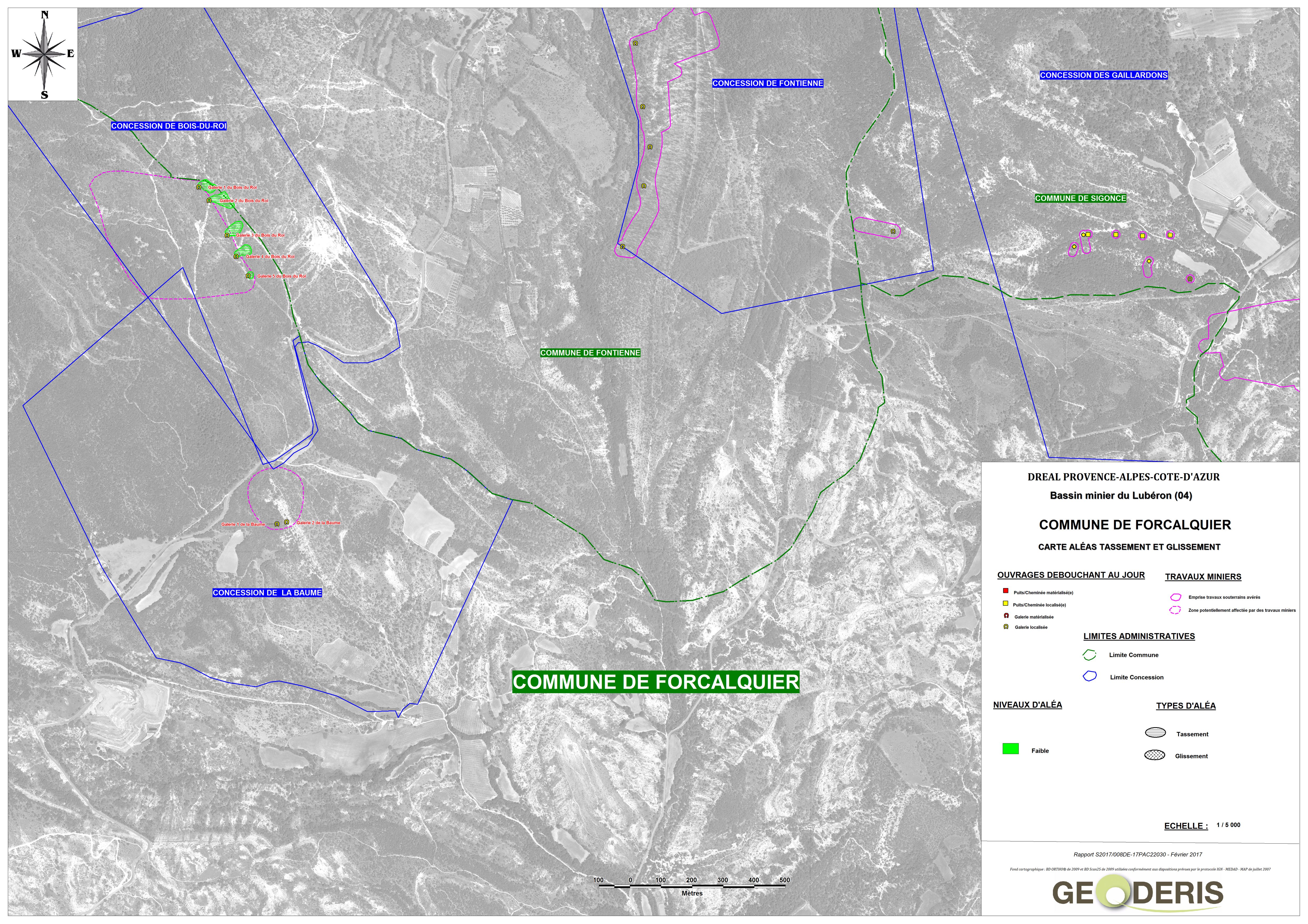 Carte d’aléas Tassement - Glissement