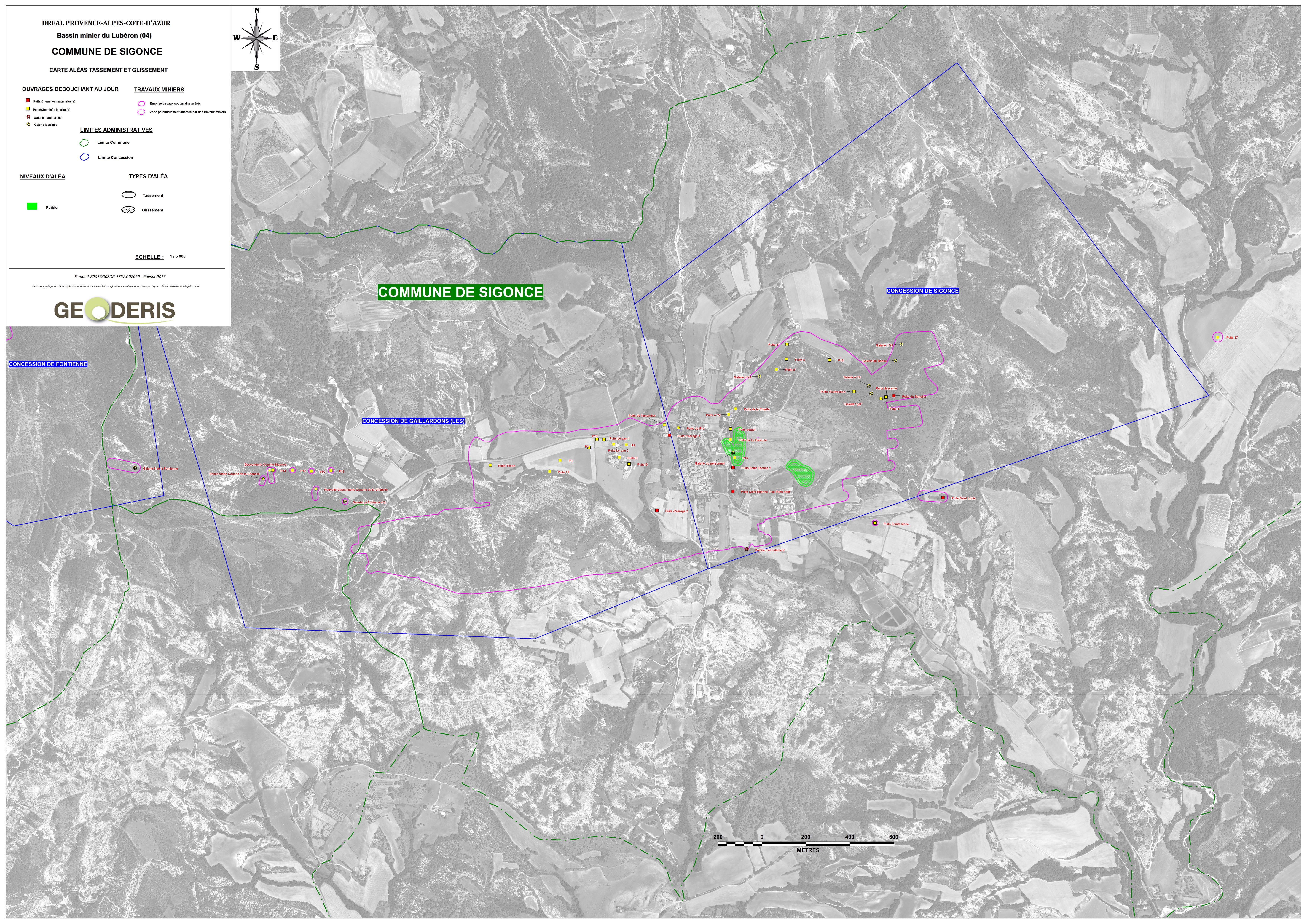 Carte d’aléas Tassement - Glissement