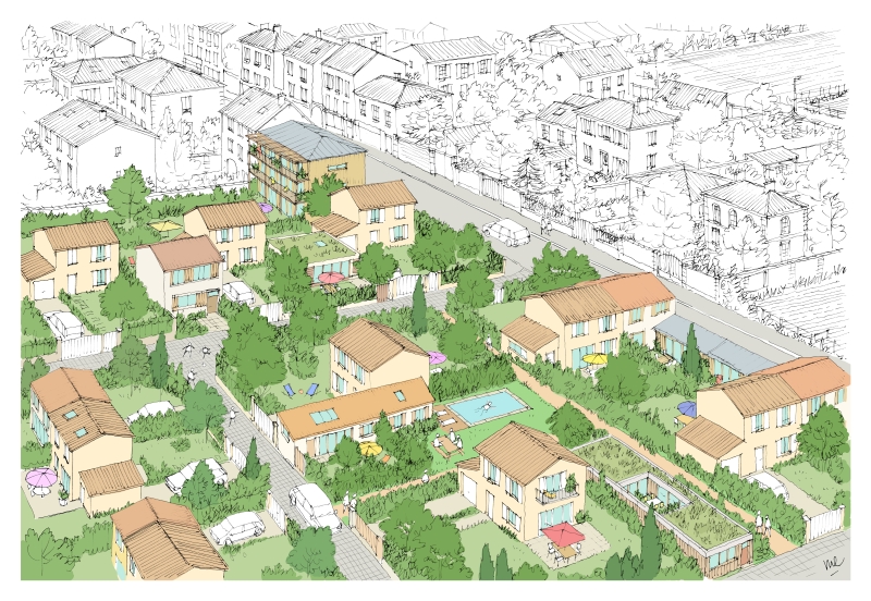 Image 3 : quartier pavillonaire APRES