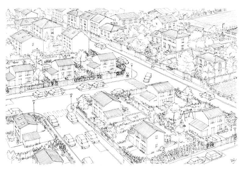 Image 2 : quartier pavillonaire AVANT2