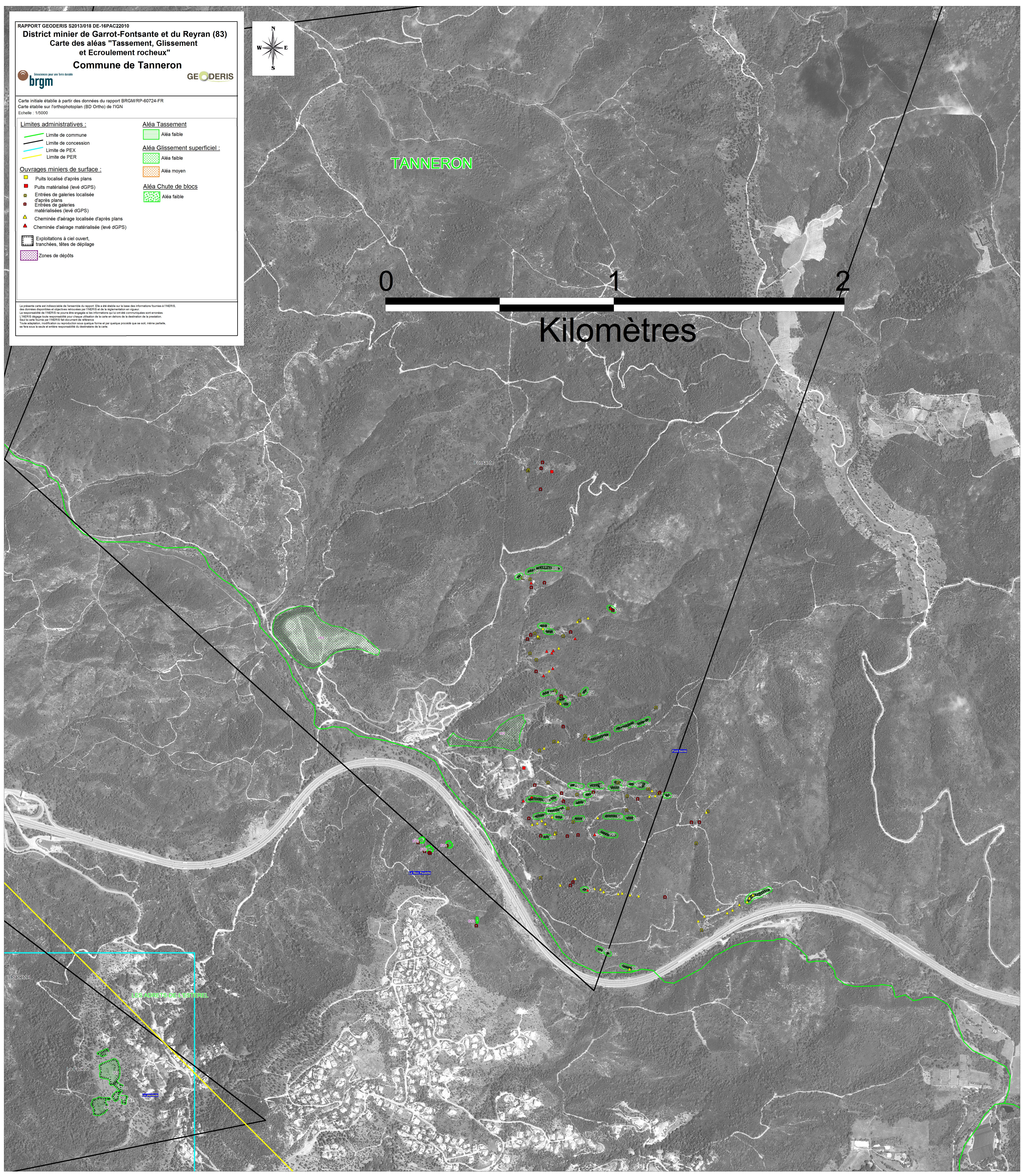 Carte d’aléas Tassement - Glissement