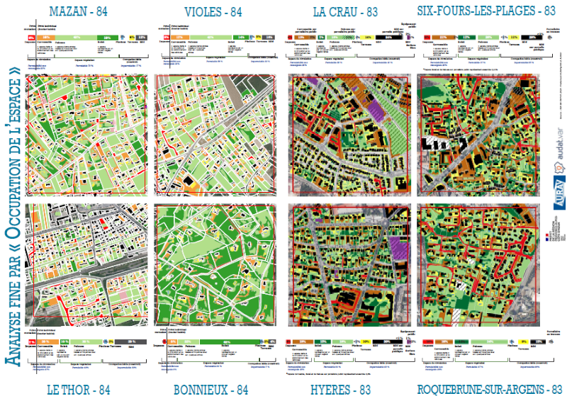 Image 3 : PANNEAU3_analyse comparée de 6 secteurs pavillonnaire